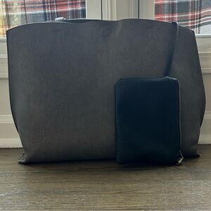 Antik Kraft Leather Tote + Mini Compartment